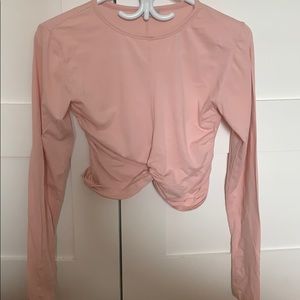 Workout long sleeve crop top
